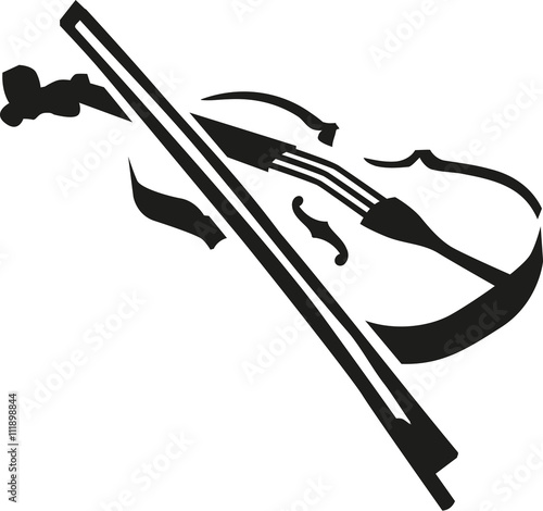 Violin with bow
