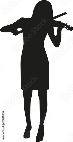 Violinist silhouette