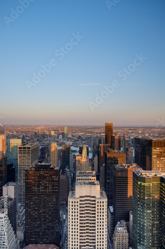 Looking west towards Brooklyn and beyond over the towering Manha