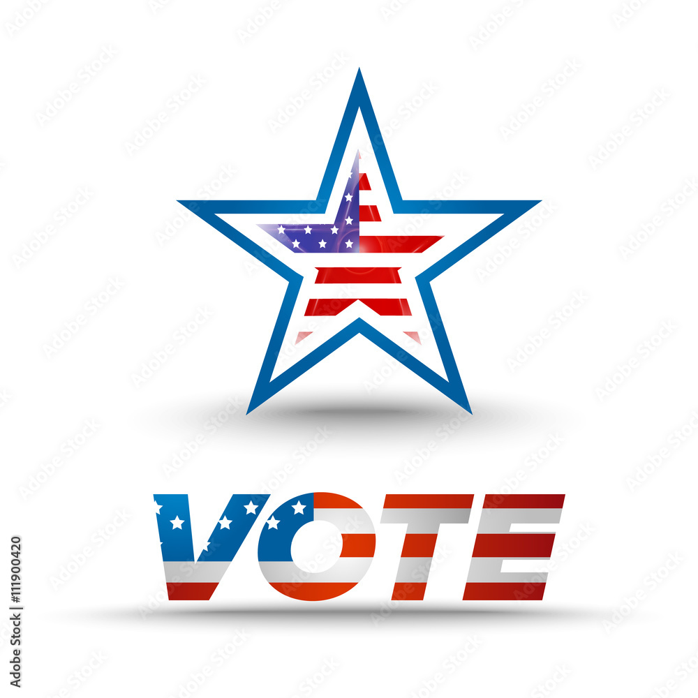 Vote badge for election Vote badge for election