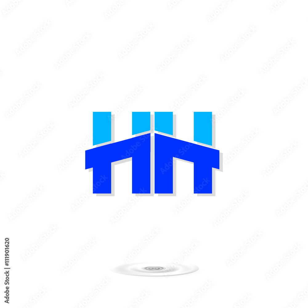 logo home, real estate, building, icon hh logo home, real estate, building, icon hh