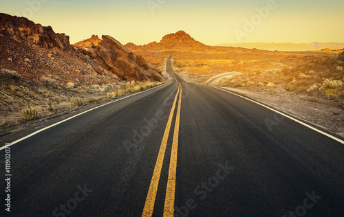 Surface of Driveway at Valley of Fire State Park, Southern Nevada, USA