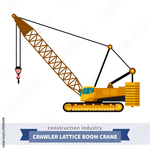 Crawler lattice boom crane