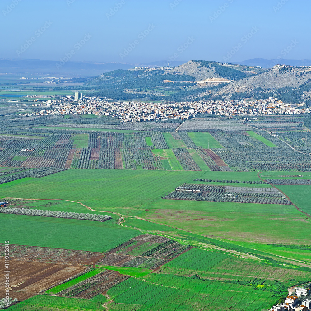 Jezreel  Valley in Israel