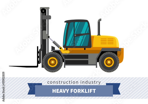 Heavy forklift industrial crane