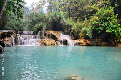Tat Kuang Si Waterfalls in Luang Prabang, Laos