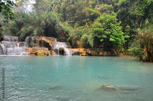 Tat Kuang Si Waterfalls in Luang Prabang  Laos