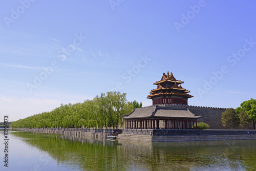 The imperial palace watchtower, in Beijing, China