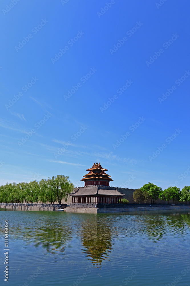 The imperial palace watchtower, in Beijing, China The imperial palace watchtower, in Beijing, China