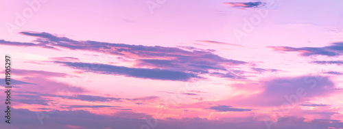 Sunset sky and cloud