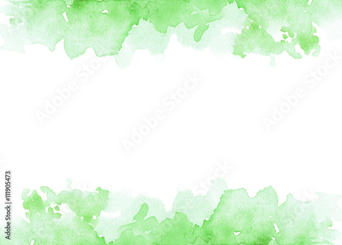 watercolor painting background with copy space in middle