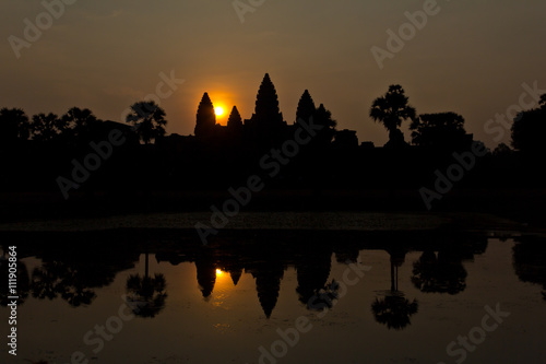 Backlit Angkor Wat