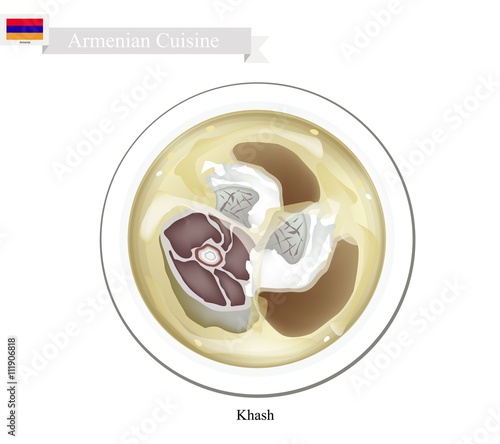 Khash or Armenian Traditional Cow Feet Soup