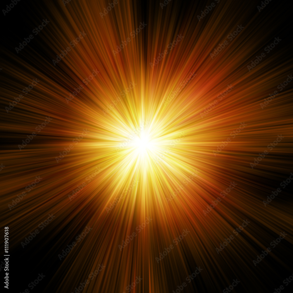 Obraz premium 光の放射