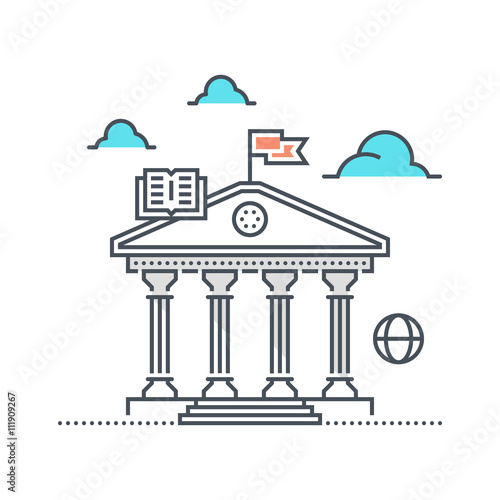 Color line, history illustration