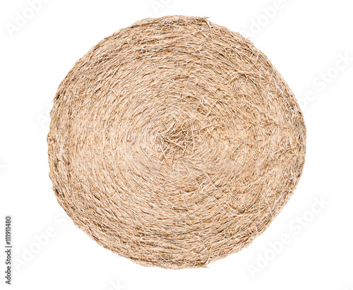 a pile of straw on a white background