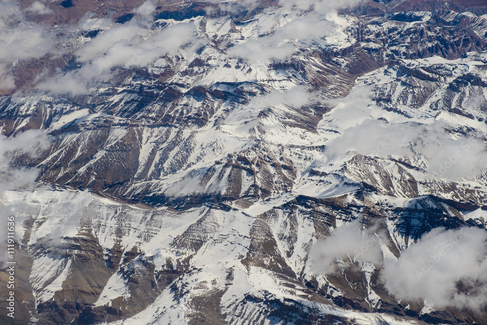 Fototapeta premium Himalayas aerial view