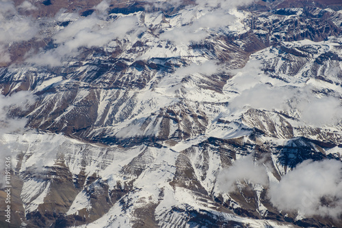 Himalayas aerial view