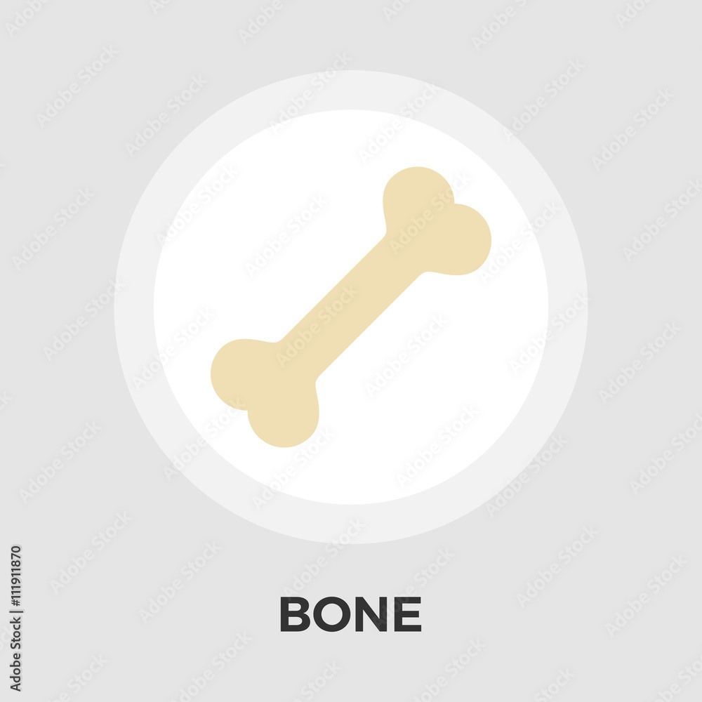 Bone flat icon.