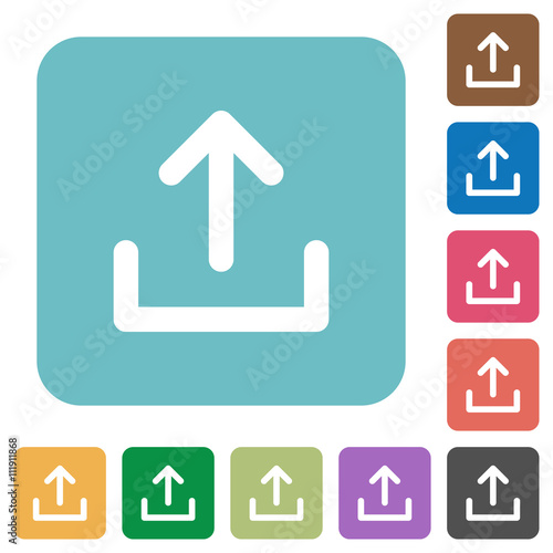 Flat upload icons