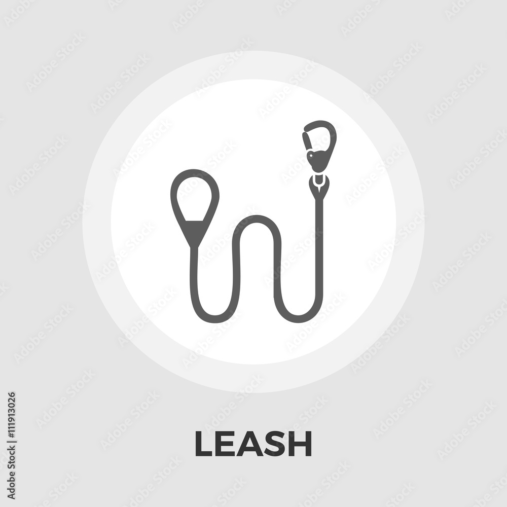 Leash vector flat icon Leash vector flat icon