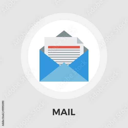 Envelope vector flat icon