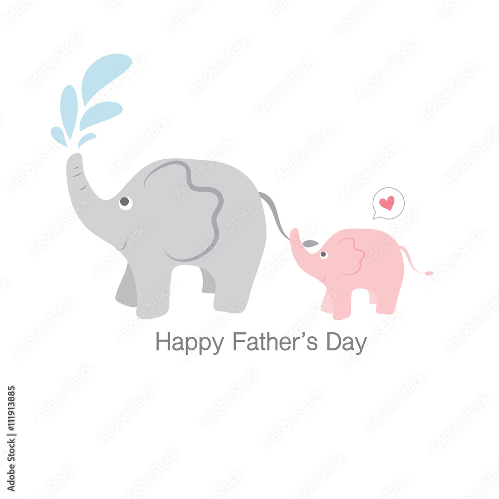 Naklejka premium Happy Fathers Day