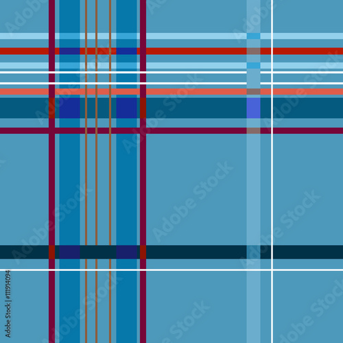 Tartan blue seamless pattern