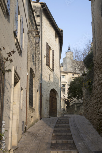 Street in Uzes, Provence, France