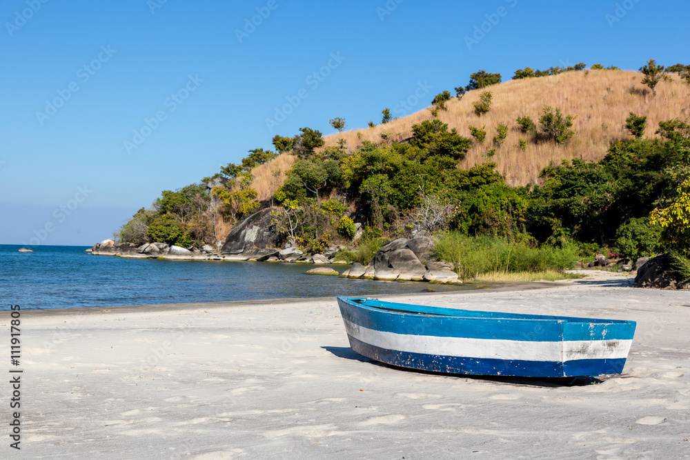 Obraz premium Beautiful view in Nkhata Bay in Malawi, Africa