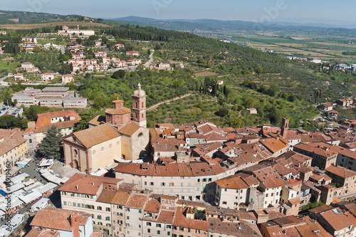 The medieval town of Sinalunga in Tuscany - Italy
