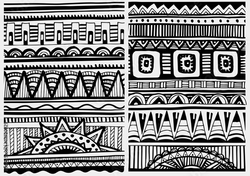 Set of African patterns