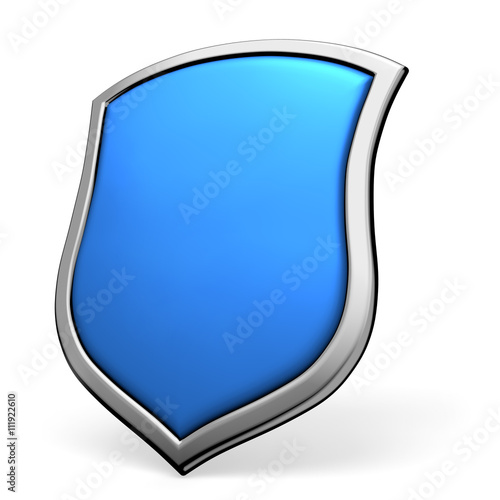 Free Download Blue shield on white - GFXLoad