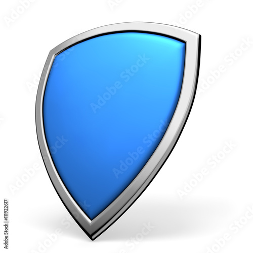 Free Download Blue shield on white - GFXLoad
