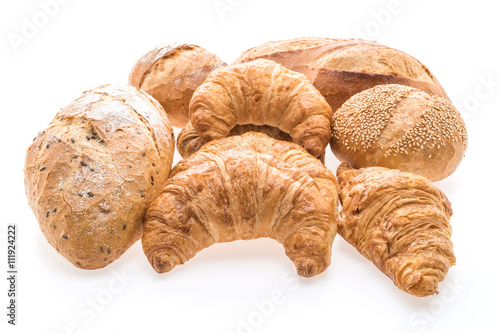 French butter croissant bread and bakery