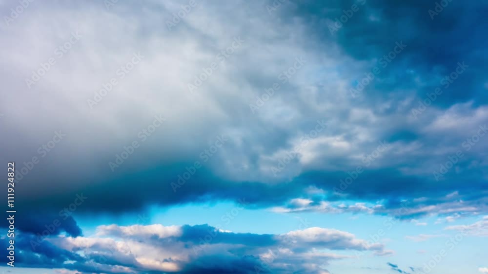 Rainbow in the sky after the rain, time-lapse Rainbow in the sky after the rain, time-lapse
