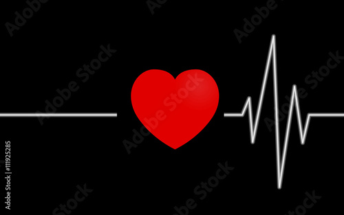 love heart beating