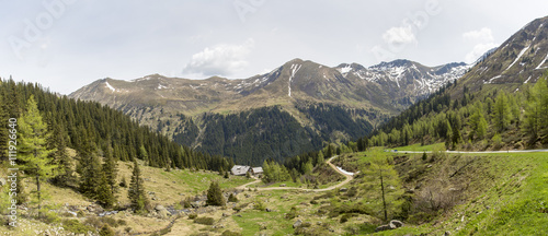 Panorama Sölktal in der Steiermark, Österreich
