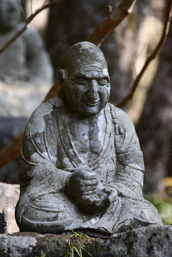 【五百羅漢像/春の箱根仙石原長安寺】
