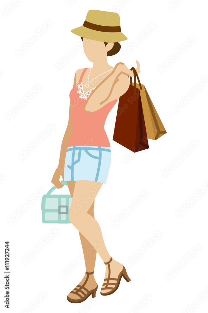 Shopping Woman - Summer fashion