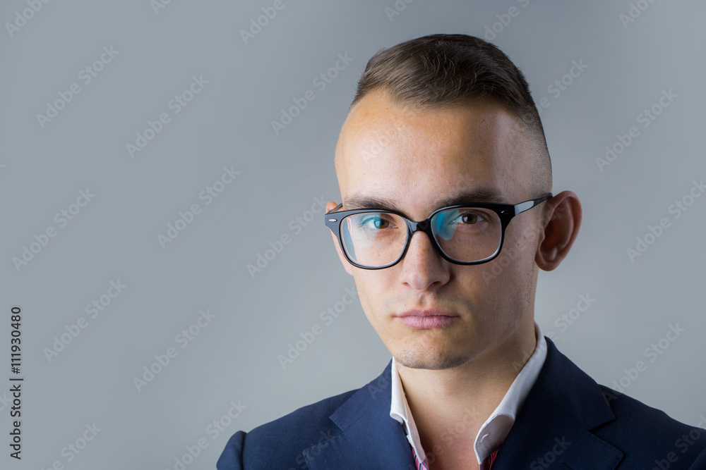 Young guy in glasses