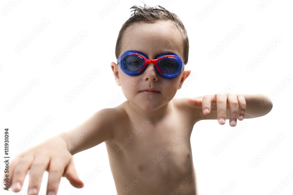 child in the pool with goggles child in the pool with goggles