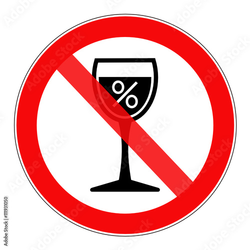 znak zakaz spożywania alkoholu