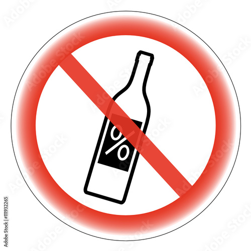 znak zakaz spożywania alkoholu