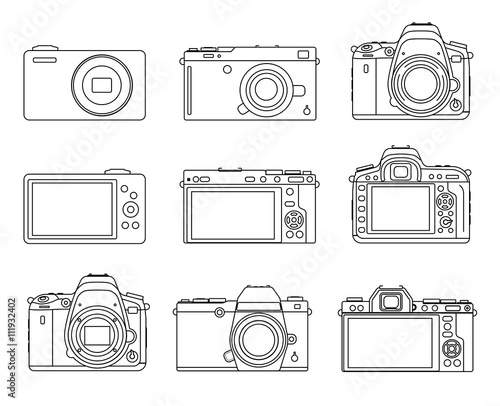 Different type camera icons