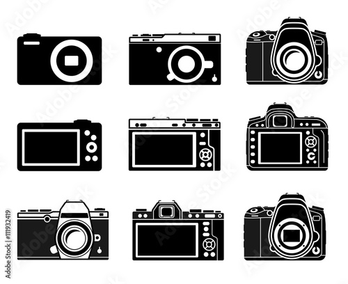 Different type camera icons