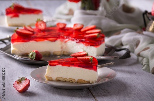 Obraz na płótnie chesecake w salonie
