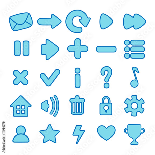 set vector buttons