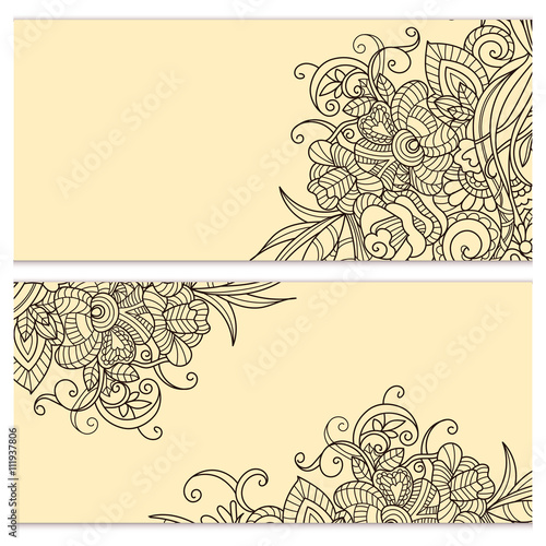 Yoga gift certificate. Vector template for design