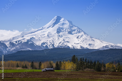 Snow-capped mountain of Oregon